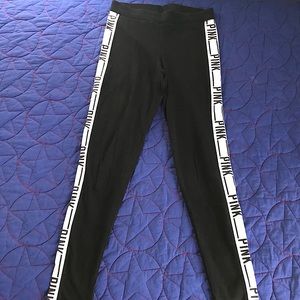 PINK Black and White Leggings